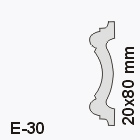 E-30 (20x80 mm)  polisztirol oldalfali díszléc